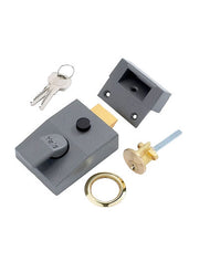 Night Latch Dead Lock With Key Gold/Grey/Silver 60millimeter