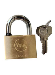 Padlock Brass With 2 Keys Gold/Silver 70millimeter
