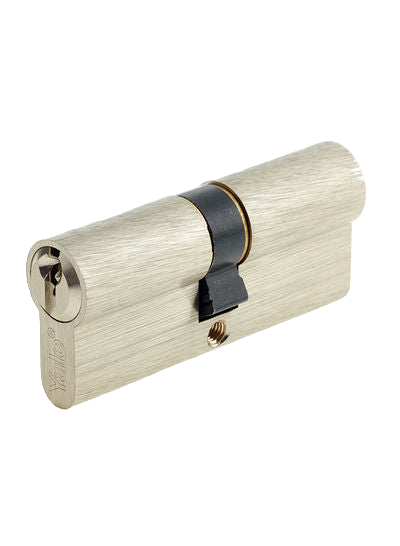 قفل باب أسطواني مزدوج 10-0502-3535-00-22-01 نيكل ساتان