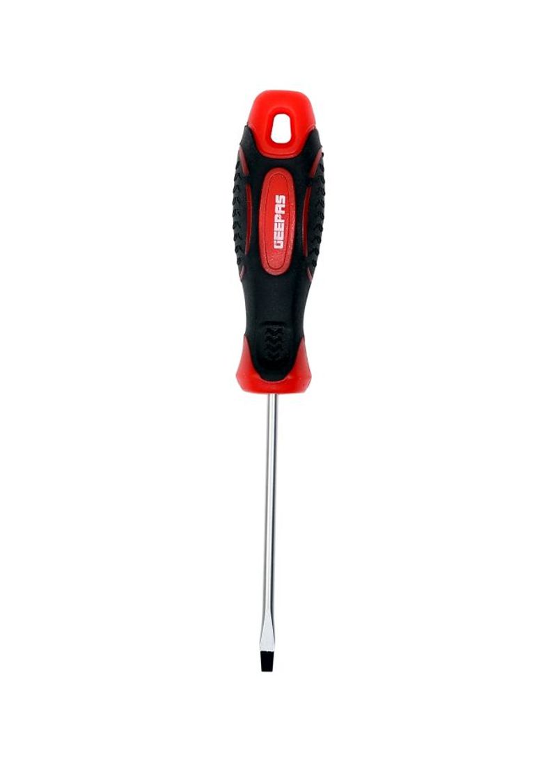 Professional Slotted Screwdriver Black/Red/Silver 3x75millimeter