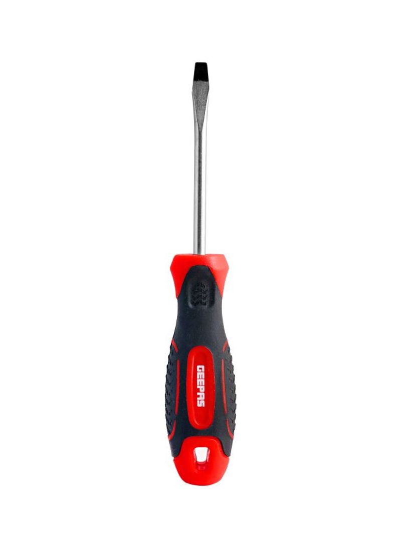 Soft Grip Precision Slotted Screwdriver Silver/Black/Red 5x100millimeter