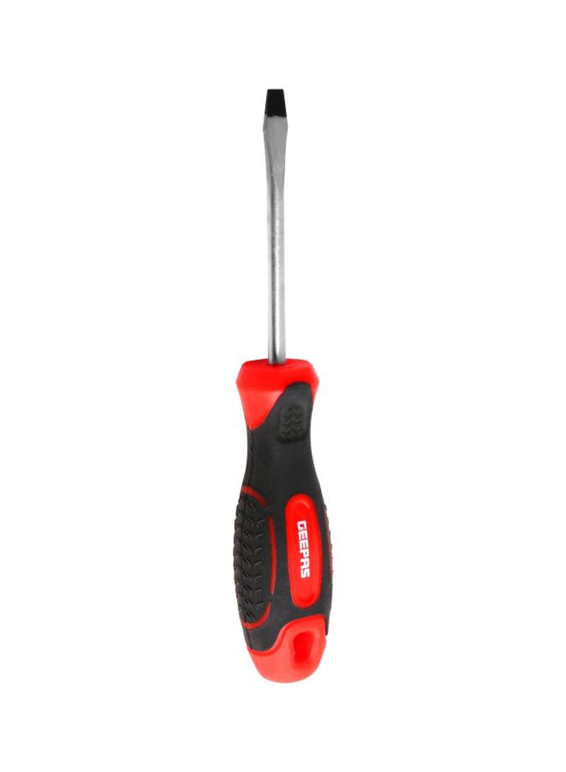 Soft Grip Precision Slotted Screwdriver Silver/Black/Red 5x150millimeter