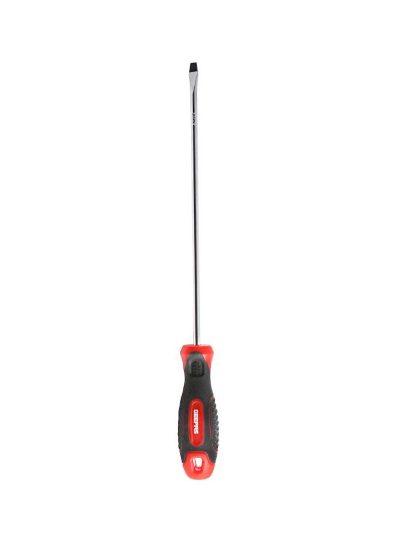 Soft Grip Precision Slotted Screwdriver Silver/Black/Red 5x200millimeter