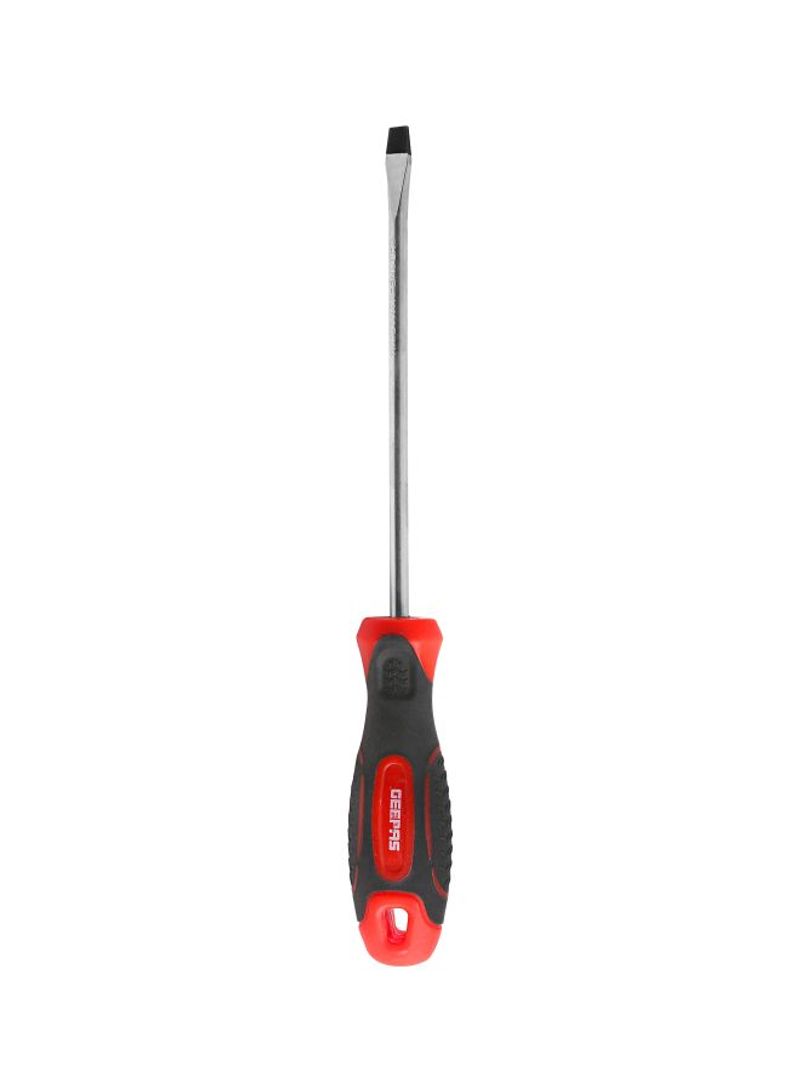 Soft Grip Screwdriver Silver/Black/Red 6.5x150millimeter