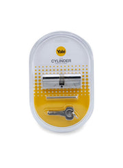 Polished Double Cylinder Lock Silver 10millimeter