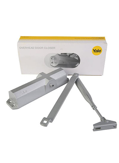 Yale Overhead Door Closer Silver 40millimeter Aluminium 7221220057