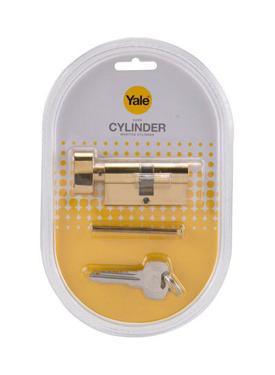 Euro Cylinder Lock With Key And Screw Gold/Silver 60millimeter