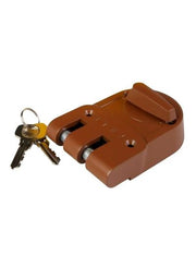 Dead Lock And Key Set Brown/Silver