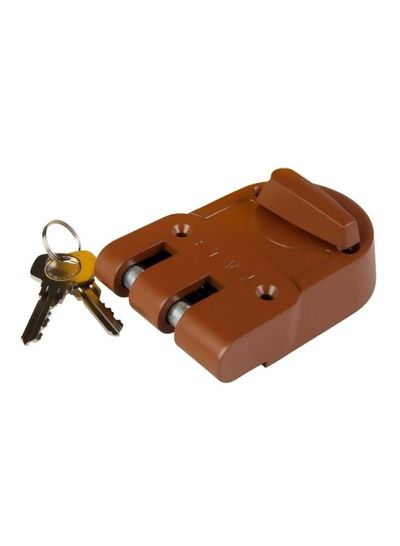 Dead Lock And Key Set Brown/Silver