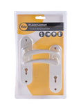 Yale 2 Lever Lock With Handle Set Silver 10millimeter