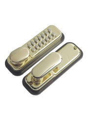 Yale Push Button Door Lock Silver 10millimeter
