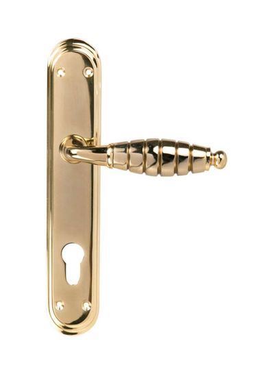 مقبض باب نحاسي من شركة ييل (لون ذهبي) 