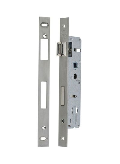 قفل باب بمزلاج ضيق فضي 22 ملم