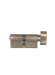 Euro Profile Key And Turn Door Cylinder Antique Brass 60millimeter