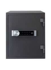 YFM/420/FG2 Yale خزنة كبيرة مقاومة للحريق لمدة 60 دقيقة مزودة بتقنية لوحة اللمس ومسامير قفل، لون أسود، 42x35.2x43.3 سم 