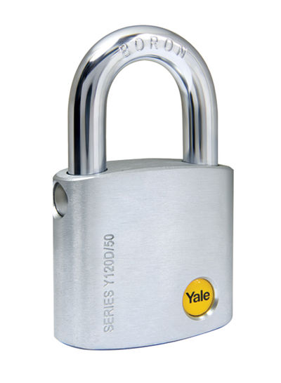 Dimple Key Padlock Silver 50millimeter