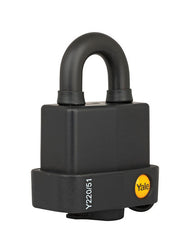 قفل مقاوم للعوامل الجوية مناسب للاستخدام الخارجي أسود 51 ملم 