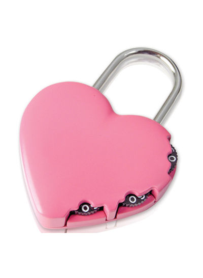Combination Brass Padlock Pink 40millimeter
