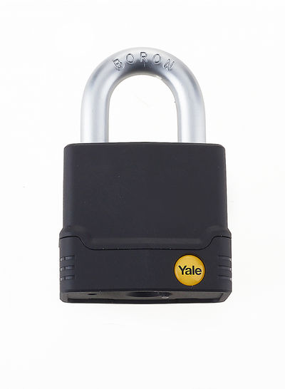 High Security Weatherproof Anti Cut Padlock Black