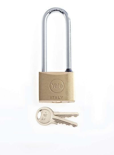 Yale Brass Padlock Long (40mm)15-0110-4066-00-0211 113 series Long Shackle
