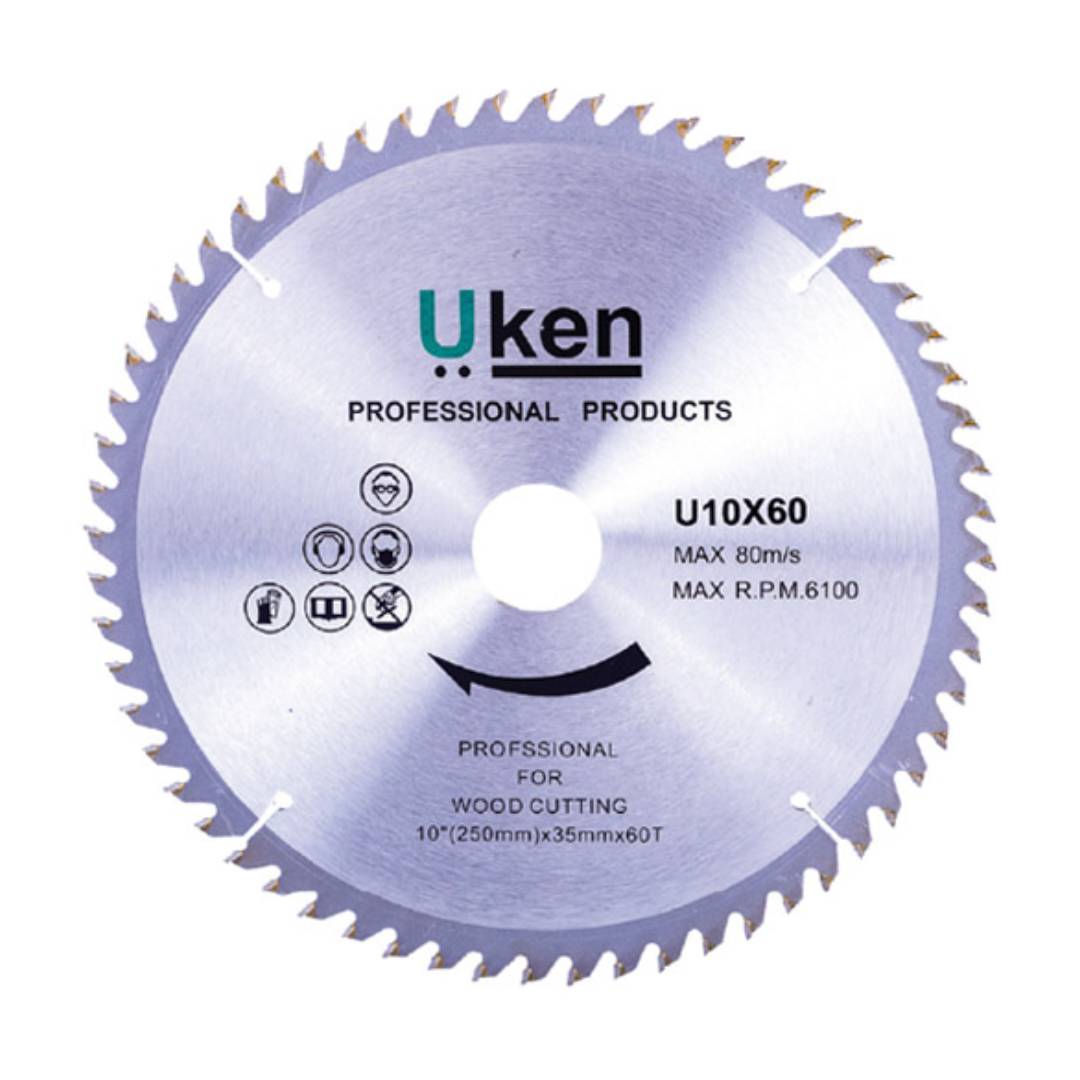 UKEN U10X60T Circular Saw Blade 10"(250) X 35 X 60T