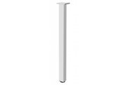 Square aluminium table leg with regulation foot