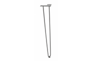 Hairpin ARTO leg with a foot, 2 rods, 10 x 711 mm, black