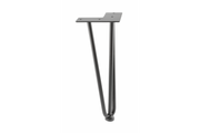 Hairpin ARTO leg with foot, 3 rods, 10 x 304 mm, black