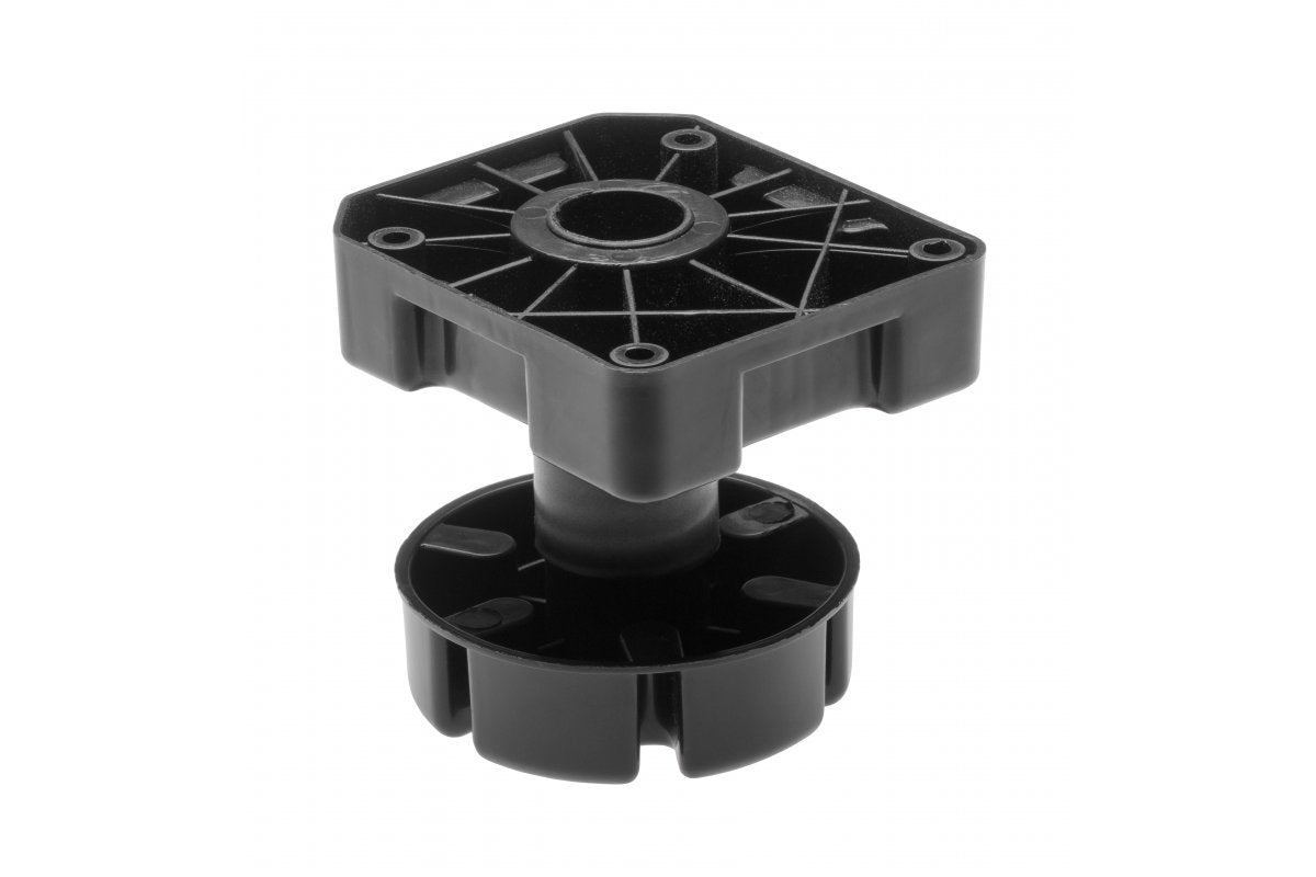 Leg ML heavy duty 500 kg h 85-125mm plastic black NEW