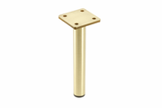 GTV RONDA SIMPLE furniture leg, cantilevered, H=180 mm, fi25 mm, steel, brushed gold
