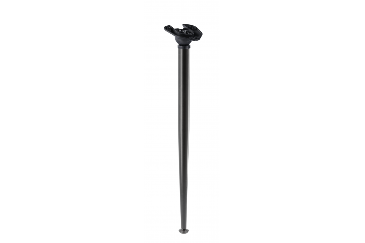 Leg 40 x 870 X-LINE inclined, foldable, adjustable foot, black