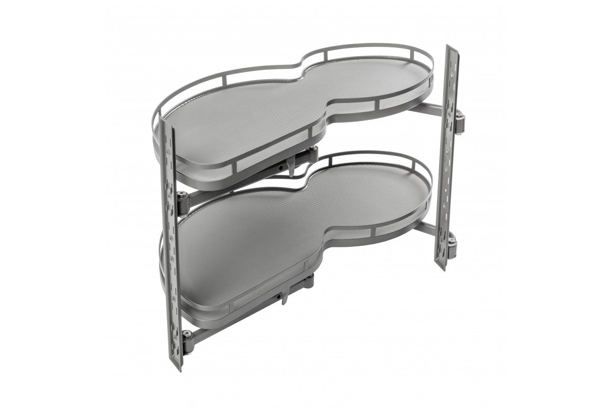 Kidney for 900mm cabinet, flat railing, anthracite, left-side assembly