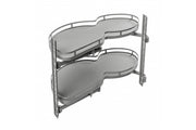 Kidney for 900mm cabinet, flat railing, anthracite, left-side assembly
