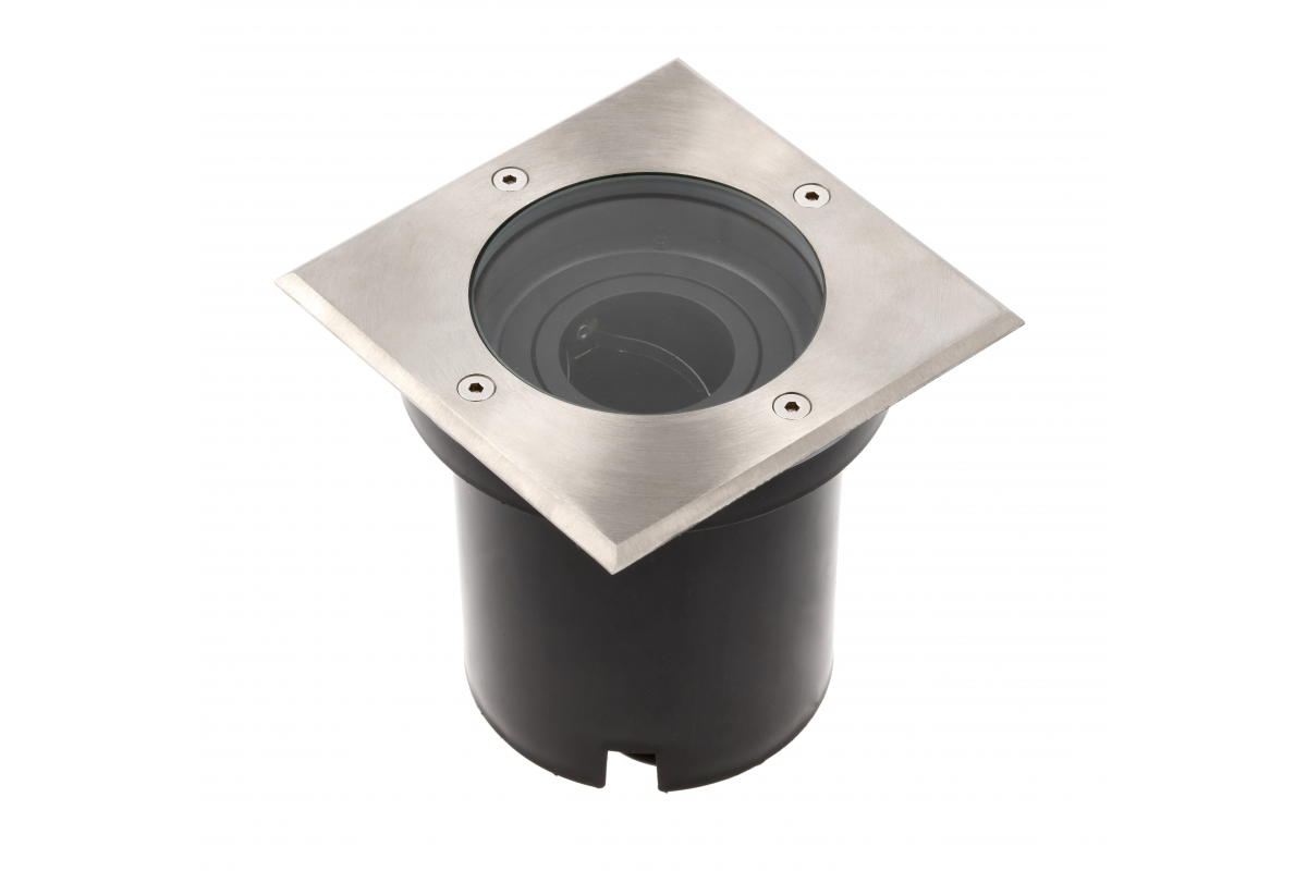 Overrun luminaire BETA-K with angle adjustment, max.50 W, GU10, IP67, AC220-240V, 50/60Hz, inox