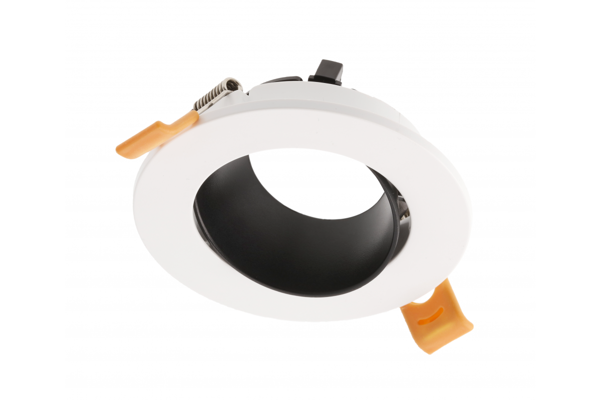 Ceiling spotlight ARIES, IP20, ? 90*30mm, round, white/black