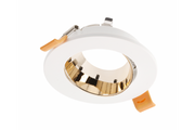 Ceiling spotlight ARIES, IP20, ? 90*30mm, round, white/gold