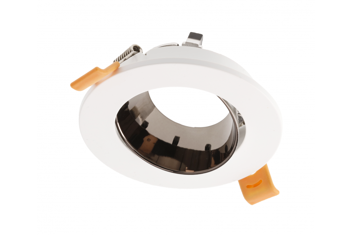 Ceiling spotlight ARIES, IP20, ? 90*30mm, round, white/black-chrome