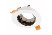 Ceiling spotlight ARIES, IP20, ? 90*30mm, round, white/black-chrome
