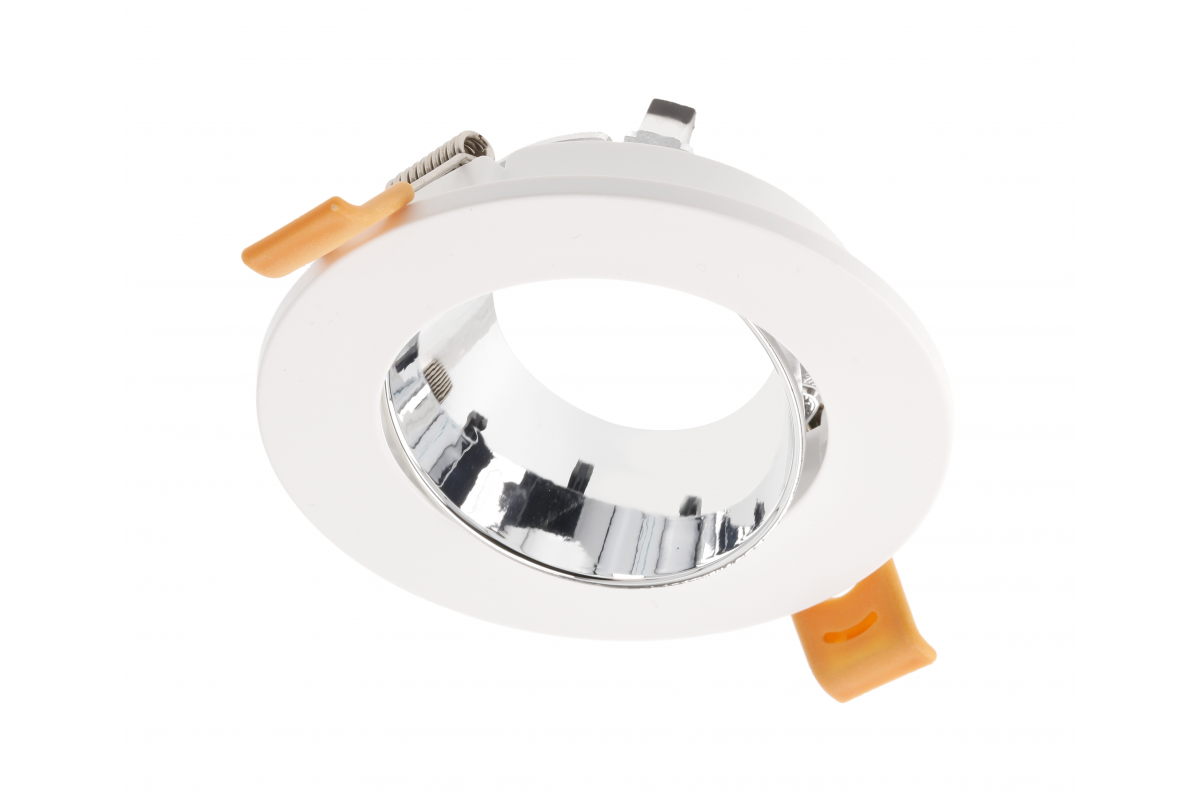 Ceiling spotlight ARIES, IP20, ? 90*30mm, round, white/chrome