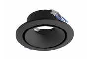 CANNA ceiling spotlight, IP20, round, black