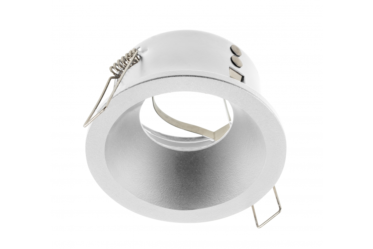 Ceiling spot fixture ELVA, IP54, round, ?85x45mm, white