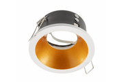 Ceiling spot fixture ELVA, IP54, round, ?85x45mm, white / copper