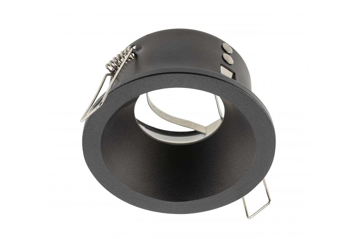 Ceiling spot fixture ELVA, IP54, round, ?85x45mm, black