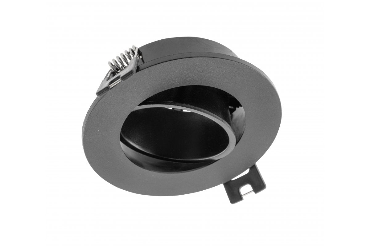 Ceiling spot light fixture LINTO, IP20, round, ?90x29mm, black