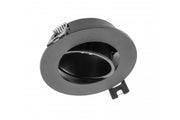 Ceiling spot light fixture LINTO, IP20, round, ?90x29mm, black