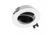 Ceiling spot light fixture LINTO, IP20, round, ?90x29mm, white/black