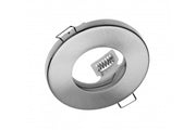 Ceiling spot light fixture MAREA recessed, IP54/IP20, round, inox