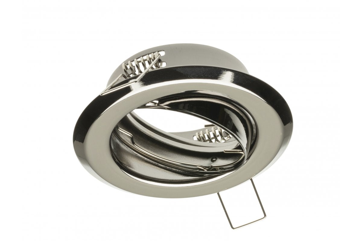 Ceiling spotlight PARMA III, IP20, round, black chrome, angle adjustable