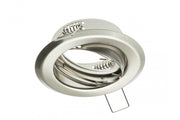Ceiling spotlight PARMA III, IP20, round, inox, angle adjustable