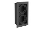 PIREO ceiling luminaire, flush-mounted, DOUBLE, black/black